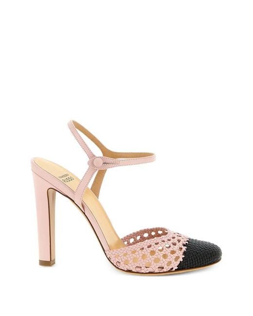 Francesco Russo Pink Escarpins En Crochet