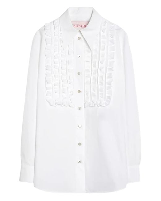 Valentino Garavani White Cotton Poplin Shirt