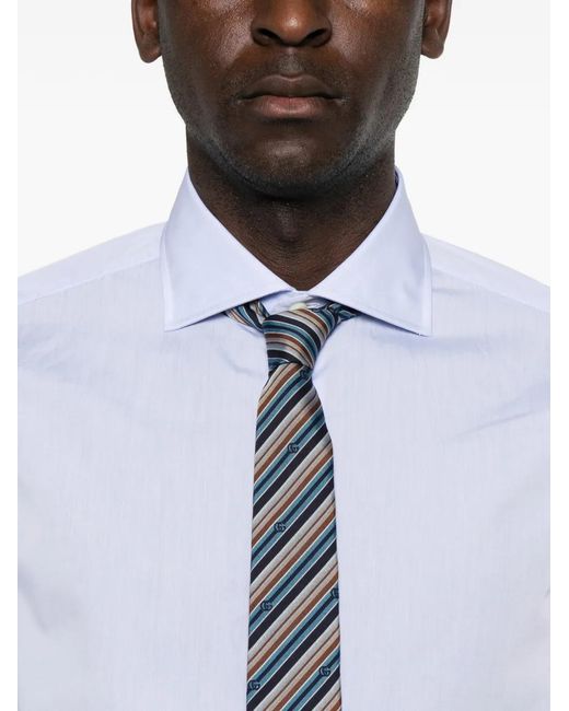 Truzzi White Spread-Collar Button-Up Shirt for men