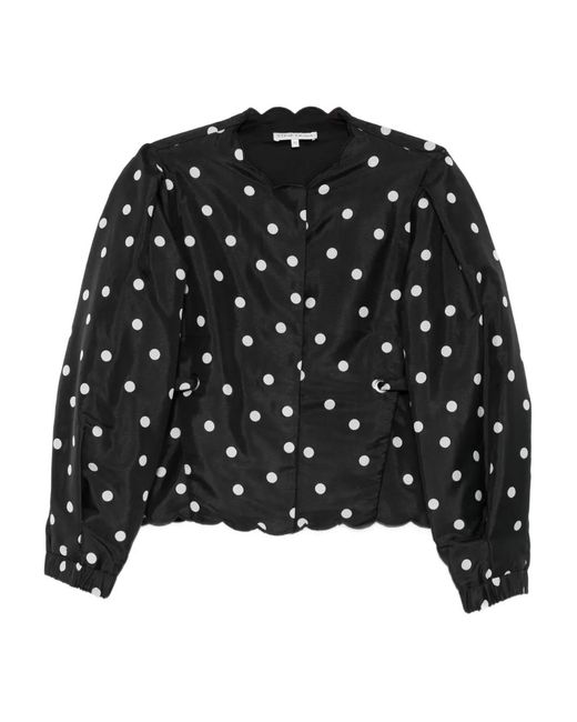 Stine Goya Black Quilted Dots Jacket