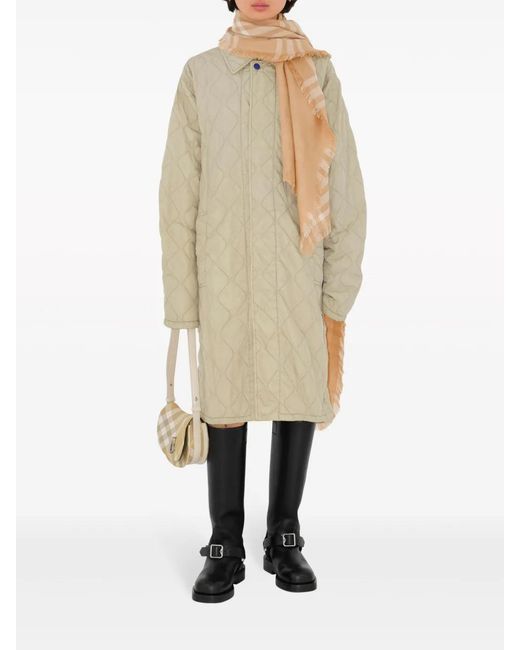Burberry Natural Reversible Check-Pattern Scarf