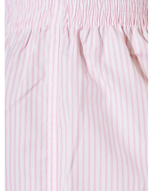 Pantalones Cortos A Rayas Paramidonna de color White