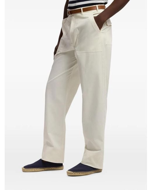 Ralph Lauren Sailor Pocket Trousers in White for Men | Lyst UK