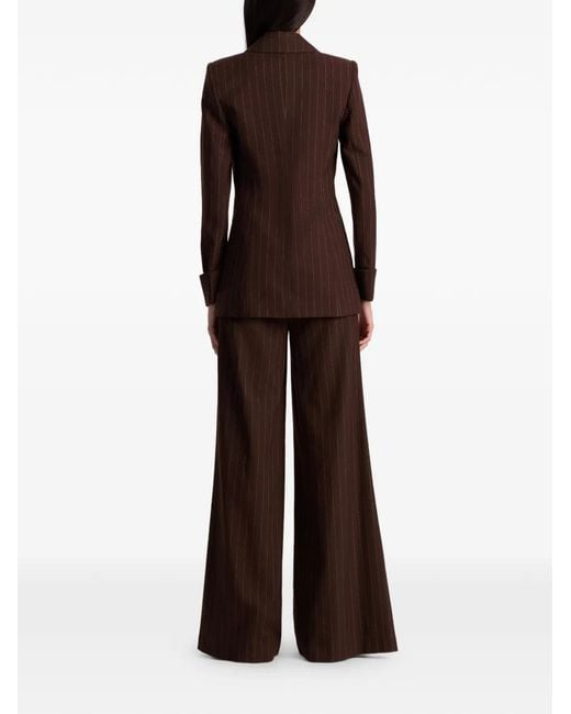 Alice + Olivia Brown Blazer À Poignets Roulés