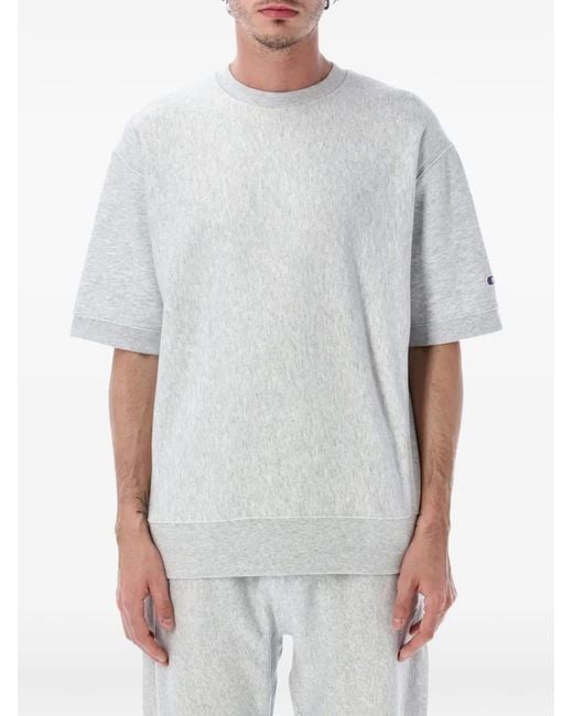 Champion White T-Shirt À Patch Logo for men