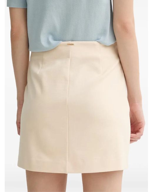 Twinset Natural Floral-Patchwork Mini Skirt