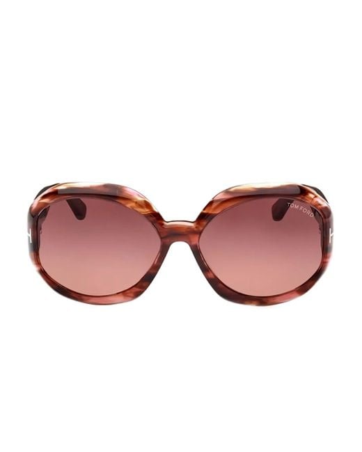Occhiali Da Sole Geometrici di Tom Ford in Pink
