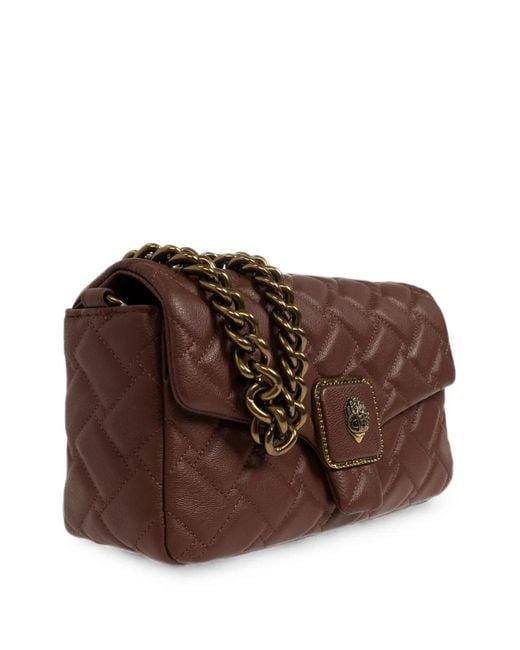 Kurt Geiger Brown Pimlico Quilted Leather Shoulder Bag