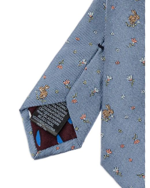 Paul Smith Blue Tie Rabbit Flr for men