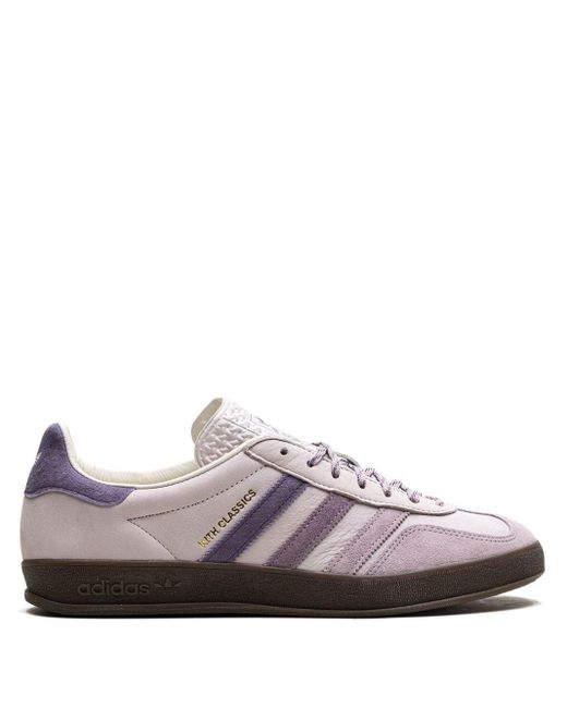 Adidas Brown X Kith Classics Gazelle Indoor "ash Purple" Sneakers for men