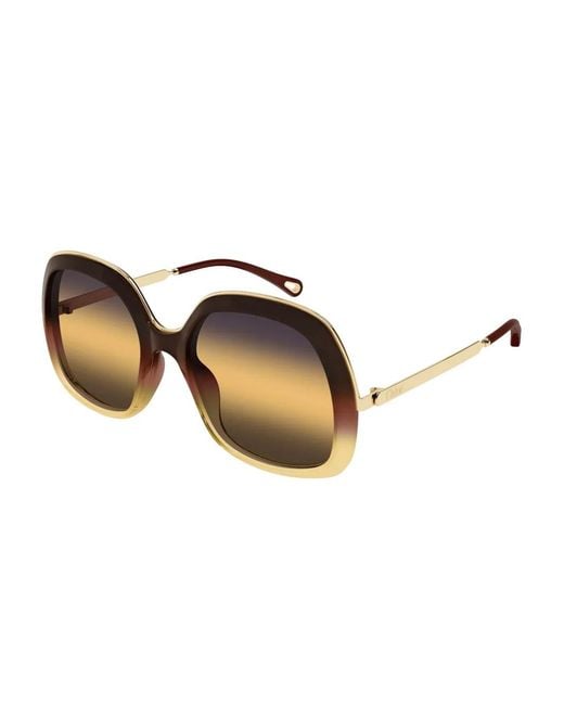 Chloé Brown Ch0327S Round Sunglasses