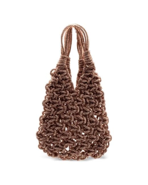 PHO® Firenze Brown Sac Cabas En Maille Tissée