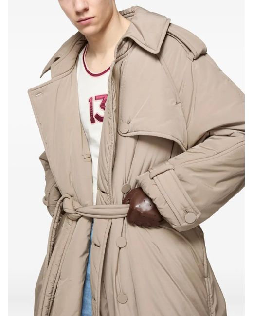 Acne Natural Technical Belted-Padded Trench Coat for men