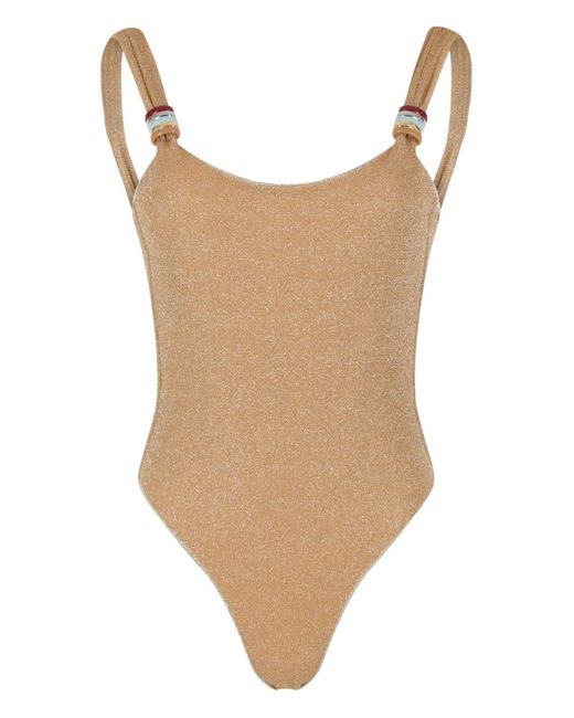 Oseree Natural Decorative-Rings Swimsuit