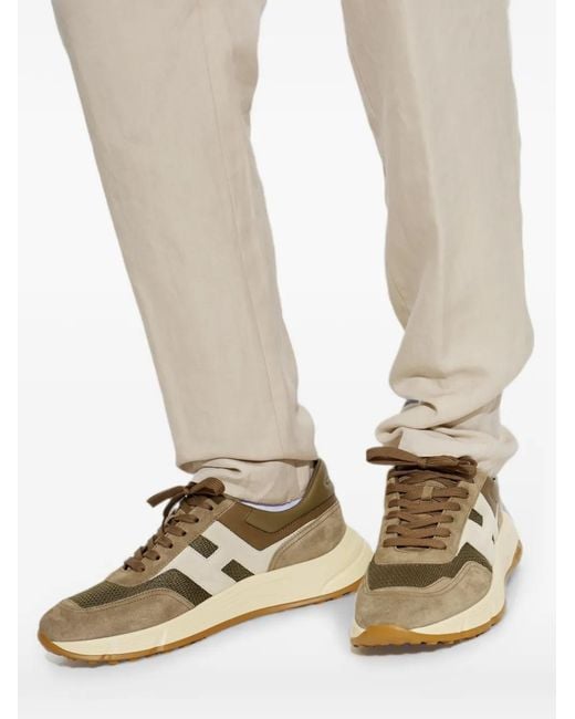 Sneakers Hyperlight Con Inserti di Hogan in Brown da Uomo