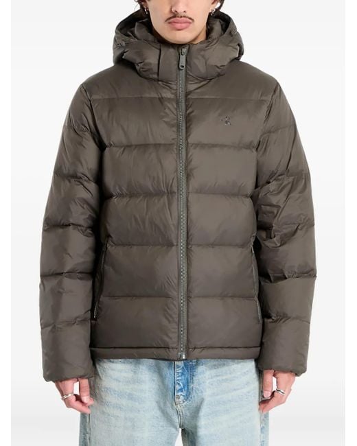 Calvin Klein Gray Hooded Zip-Up Jacket for men