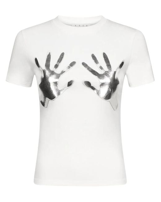 Area T-Shirt Met Print in het Gray
