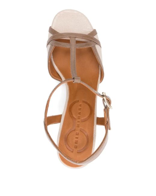Chie Mihara Pink Bejo T-Bar Sandals