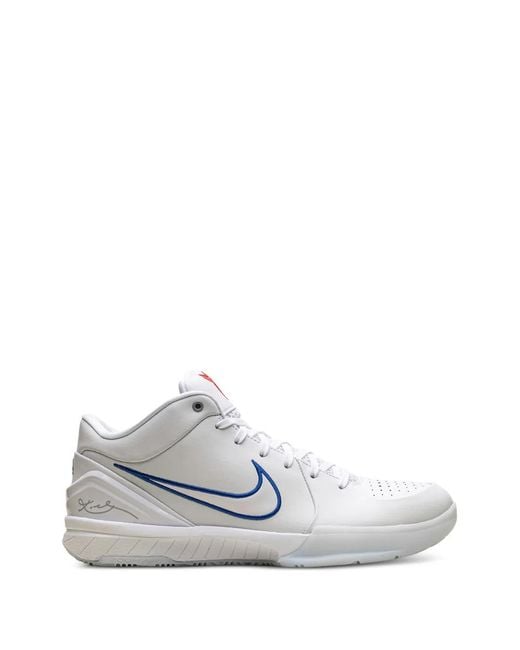 Nike White Zoom Kobe 4 Protro Sneakers for men