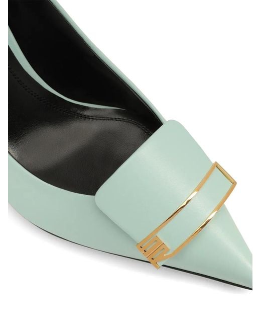 Sergio Rossi Green Pointed Pumps