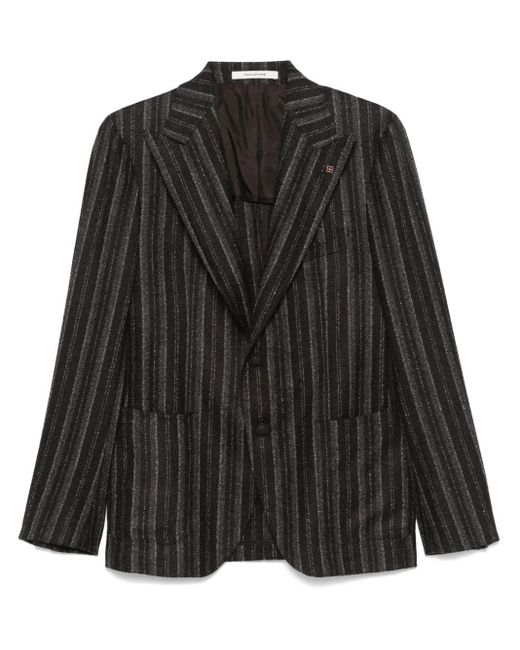 Tagliatore Gestreepte Blazer in het Black voor heren