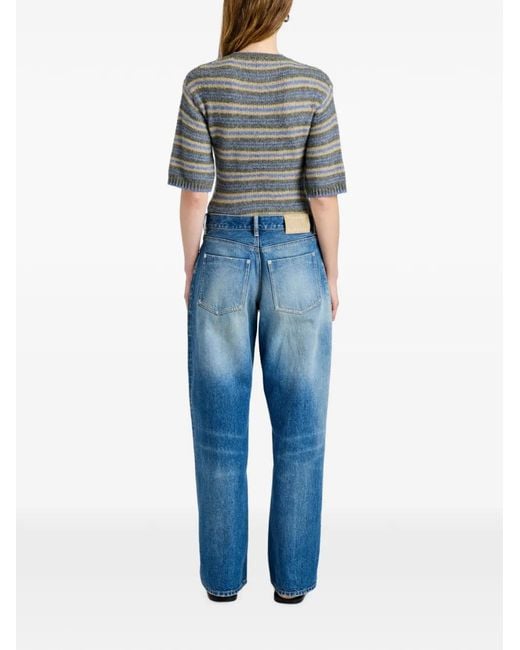 Proenza Schouler Gray Pull Dana En Tricot Rayé