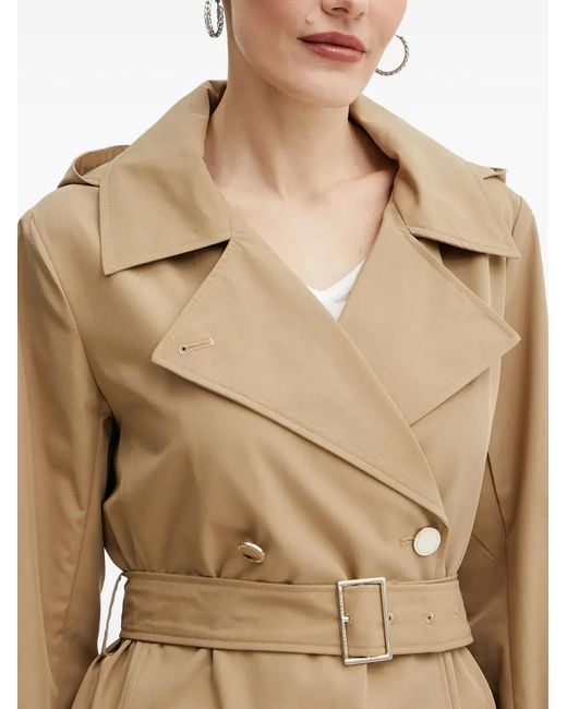 Morgan Natural Hooded Belted Coat