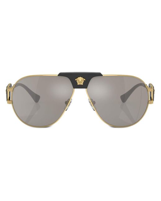 Versace Special Project Aviator-frame Sunglasses Gray
