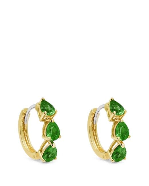Jewels Aficionado Green Tsavorite Pear-Shaped Earrings