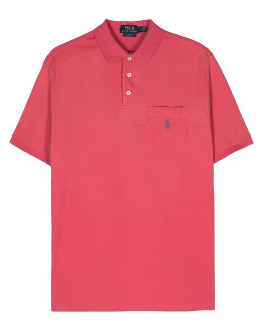 Polo en coton à logo Polo Pony Polo Ralph Lauren pour homme en coloris Pink
