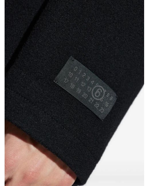 MM6 by Maison Martin Margiela Jas Met Dubbele Rij Knopen in het Blue voor heren