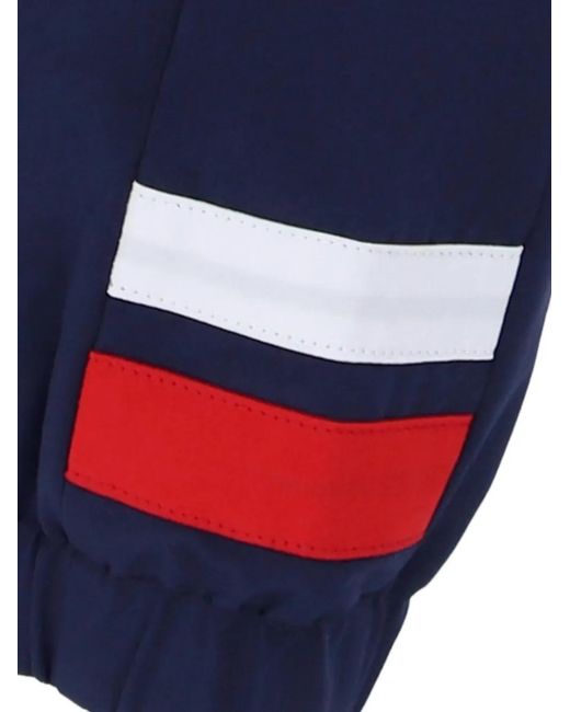 Fila Blue Logo-Patch Zip-Up Track Sweatshirt