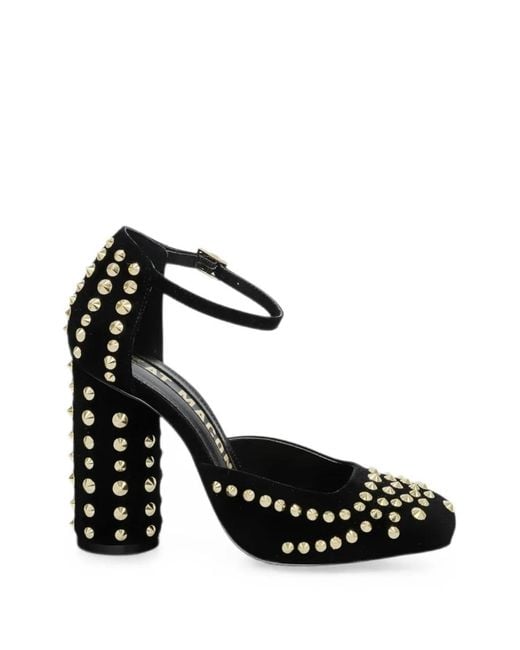 Kat Maconie Black Stud-Embellished Pumps