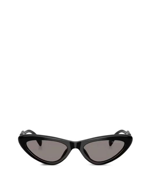 Miu Miu Gray Cat-Eye Sunglasses