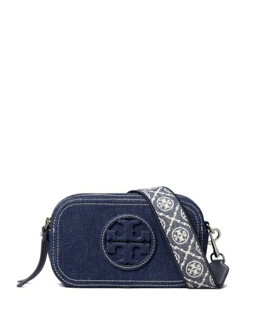 Tory Burch Blue Mini Miller Umhängetasche