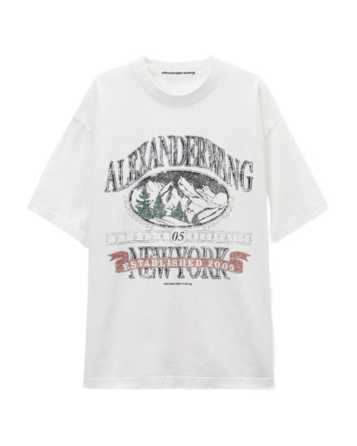 Alexander Wang グラフィック Tシャツ White