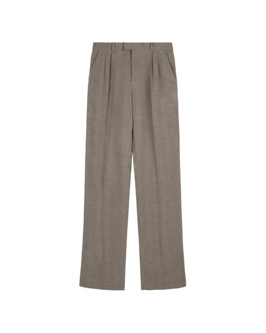 Tod's Gray Pleated Trousers for men