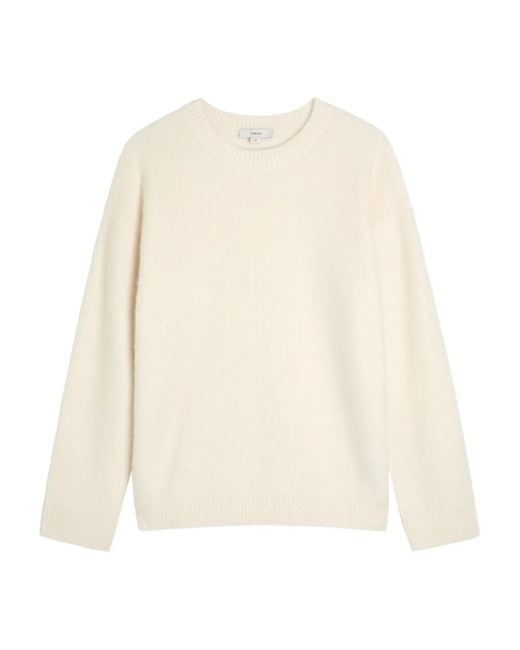 Vince White Crew-Neck Sweater