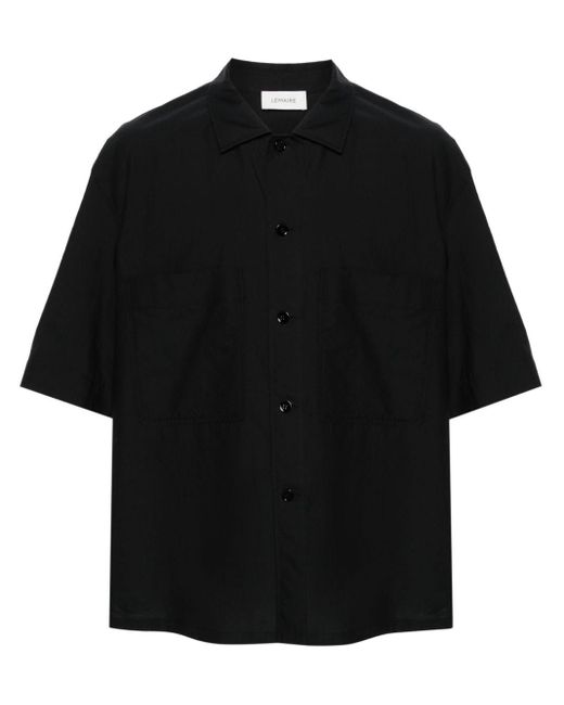 Camisa de manga corta Lemaire de hombre de color Black