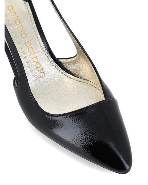 Antonio Barbato Maestri Veneziani Black Slingback Pumps