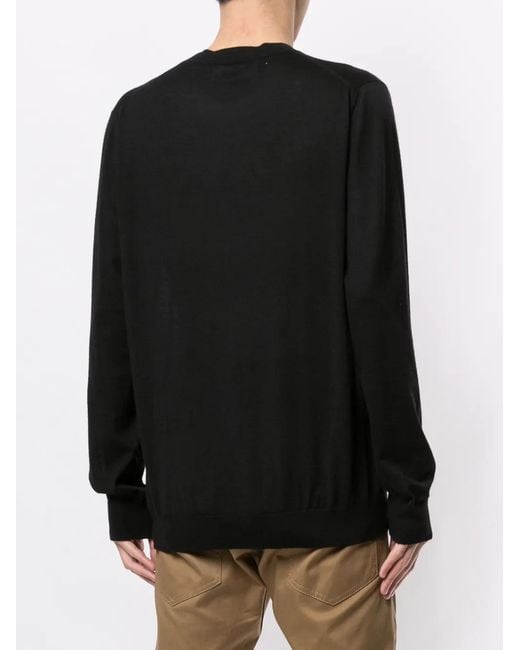 DSquared² Black Fine Knit Jumper for men