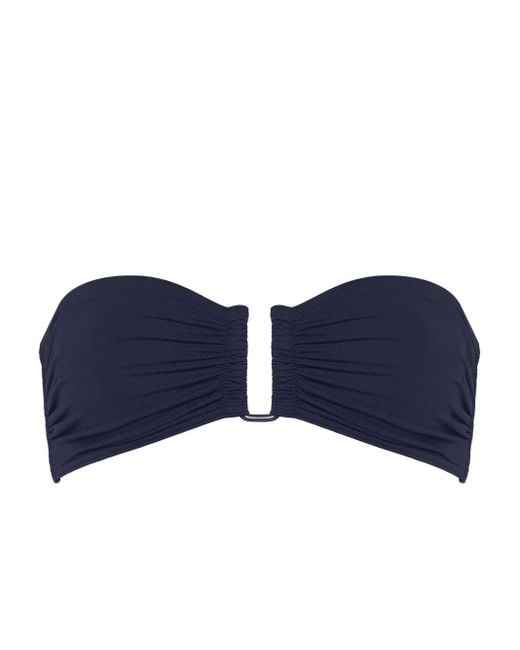 Eres Blue Show Bandeau Bikini Top