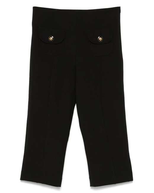 Sandro Black Klassische Cropped-Hose