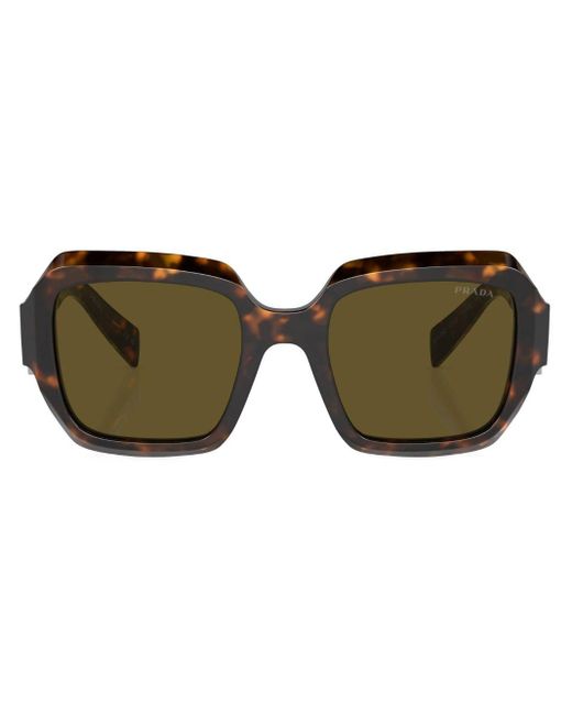 Prada Green Square-frame Sunglasses