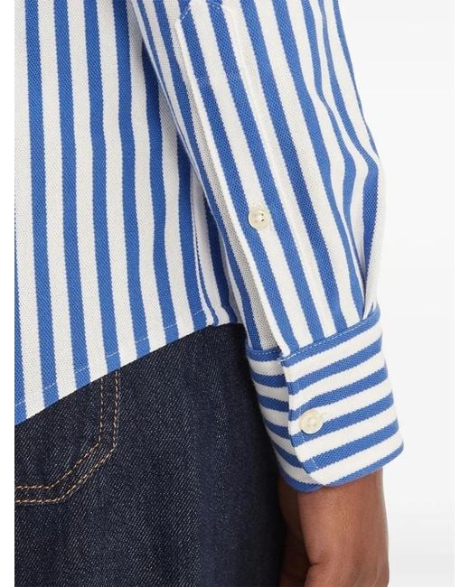 Polo Ralph Lauren Blue Striped Oxford Shirt