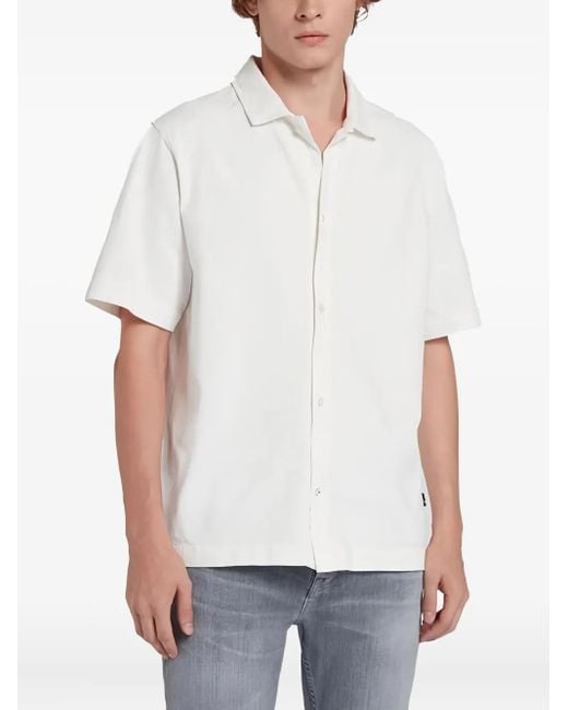 7 For All Mankind White Short-Sleeve Shirt for men