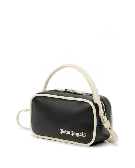Palm Angels Black Classic Logo Rectangular-Shape Crossbody Bag