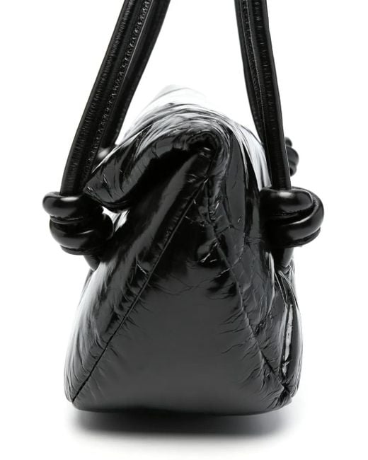 Jil Sander Black Padded Leather Shoulder Bag