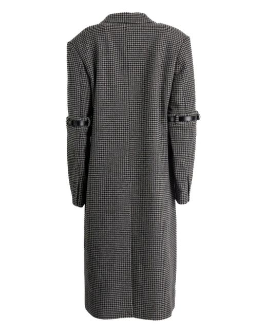 Coperni Gray Houndstooth Strap Coat