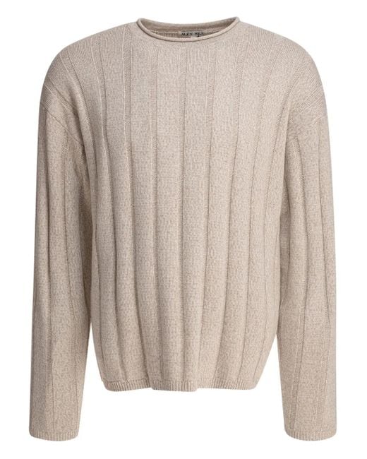 Maglione A Coste di Alex Mill in Natural da Uomo